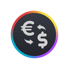 Exchange Euro to Dollar - Pictogram (icon) 