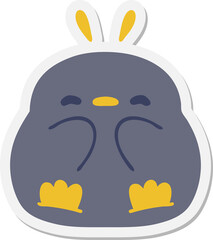 cute little penguin sticker