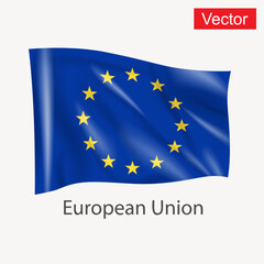 European union blue flag for Europe countries 