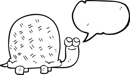 speech bubble cartoon tortoise