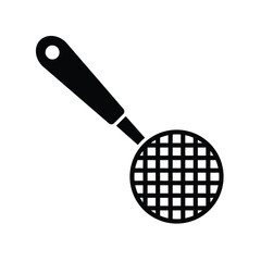 Skimmer kitchen utensil icon vector