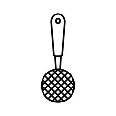 Skimmer kitchen utensil icon vector