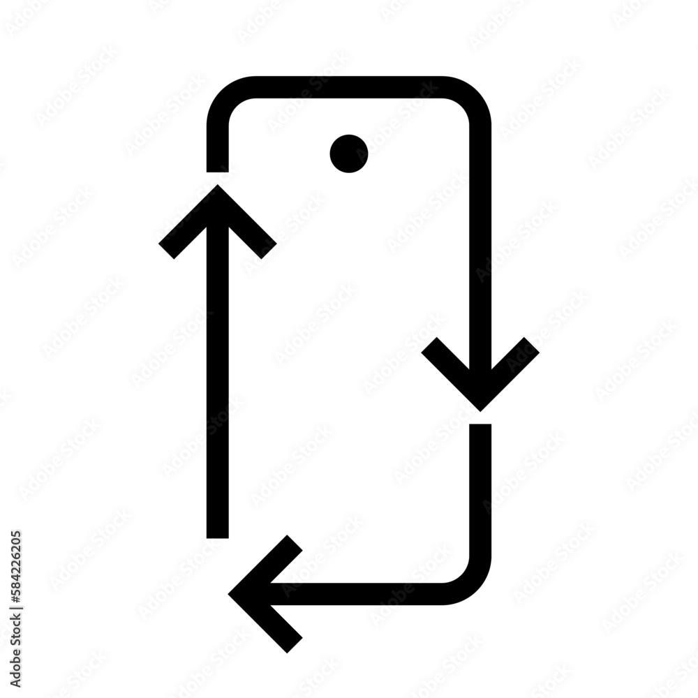 Poster E-waste, electronics recycling vector icon badge