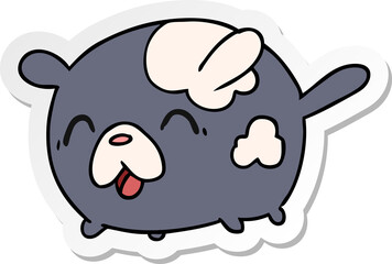 sticker cartoon kawaii cute patch dog