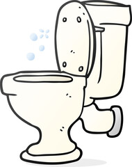 cartoon toilet