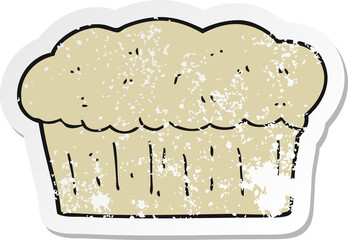 retro distressed sticker of a cartoon loaf of bread