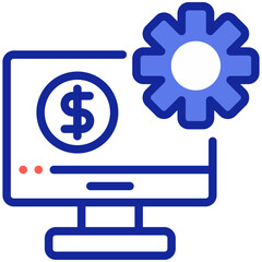 Digital asset and content management icon