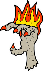 cartoon spooky claw