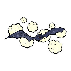 cartoon spooky bat