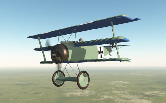 Deutsches Jagdflugzeug aus dem ersten Weltkrieg