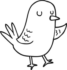 cartoon bird