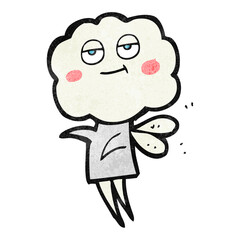 texture cartoon cute cloud head imp