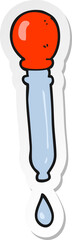 sticker of a cartoon water dropper