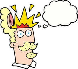 thought bubble cartoon man with exploding head