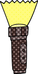 cartoon doodle electric torch