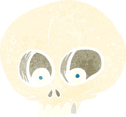 cartoon funny skull