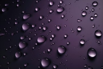 Soft Violet With Drops On Black Gradient Background. Generative AI
