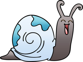 quirky gradient shaded cartoon butterfly