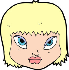 cartoon annoyed face