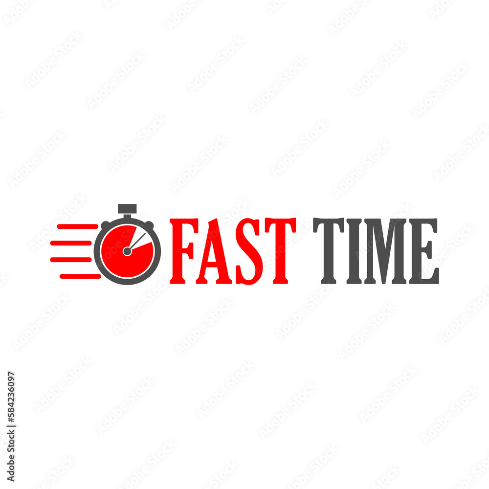 Poster fast time icon isolated on transparent background