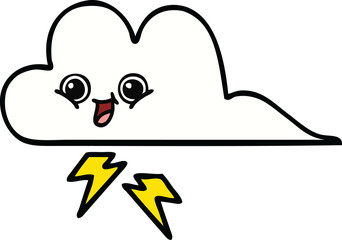 cute cartoon storm cloud