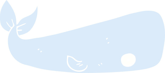 cartoon doodle sea whale