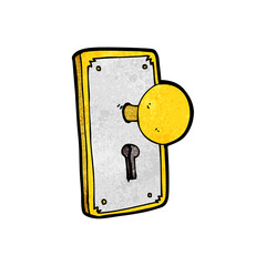 cartoon door knob