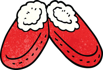 cartoon doodle comfy slippers