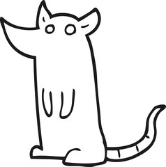 black and white cartoon mouse