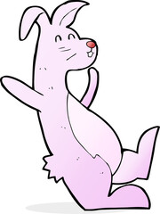 cartoon pink bunny