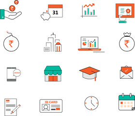 Set of business icons