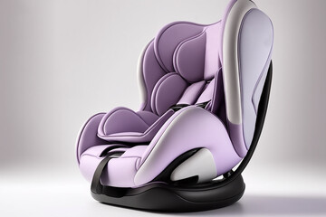 Child safety seat lilac graceful curves.