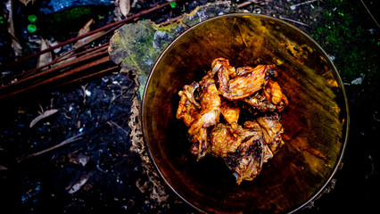 delicious fried chicken on a plate
