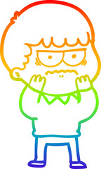 rainbow gradient line drawing