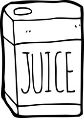 cartoon juice box