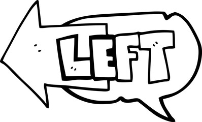 speech bubble cartoon left symbol