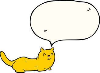 speech bubble cartoon cat