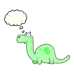 thought bubble cartoon dinosaur