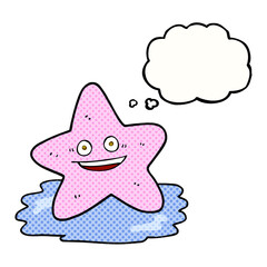 thought bubble cartoon starfish