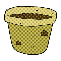 cartoon pot of earth