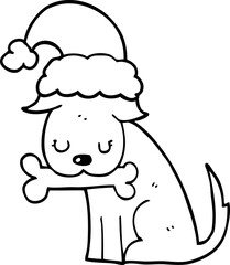 cute christmas dog