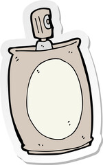 sticker of a cartoon spray can