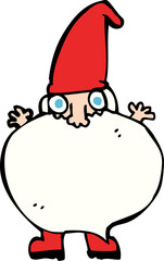 cartoon tiny santa