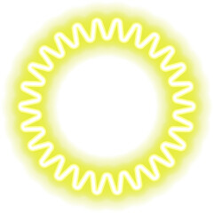 Neon geometric line design element.