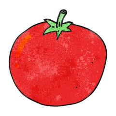 textured cartoon tomato