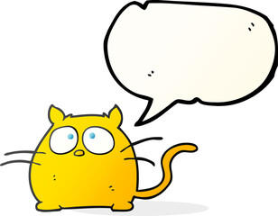 speech bubble cartoon cat