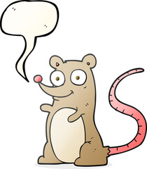 speech bubble cartoon mouse