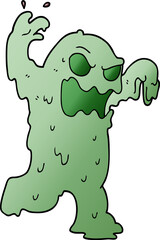 cartoon doodle slime monster