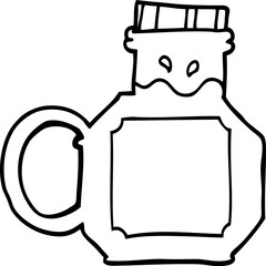 line drawing cartoon honey