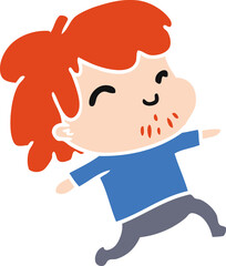 cartoon kawaii boy with stubble